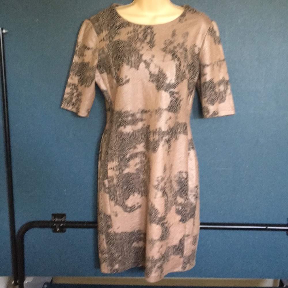 Carmen Marc Valvo Sz Medium Python Print Dress - image 1